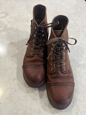Red Wing IRON RANGER Men's 6-Inch Boot in Amber Harness Leather